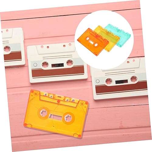 Miniatura 8 de SOLUSTRE 3pcs Retro Cassette Tape Decor Blank Cassette Tapes Case Wall Art for Office Diy Decor Holder