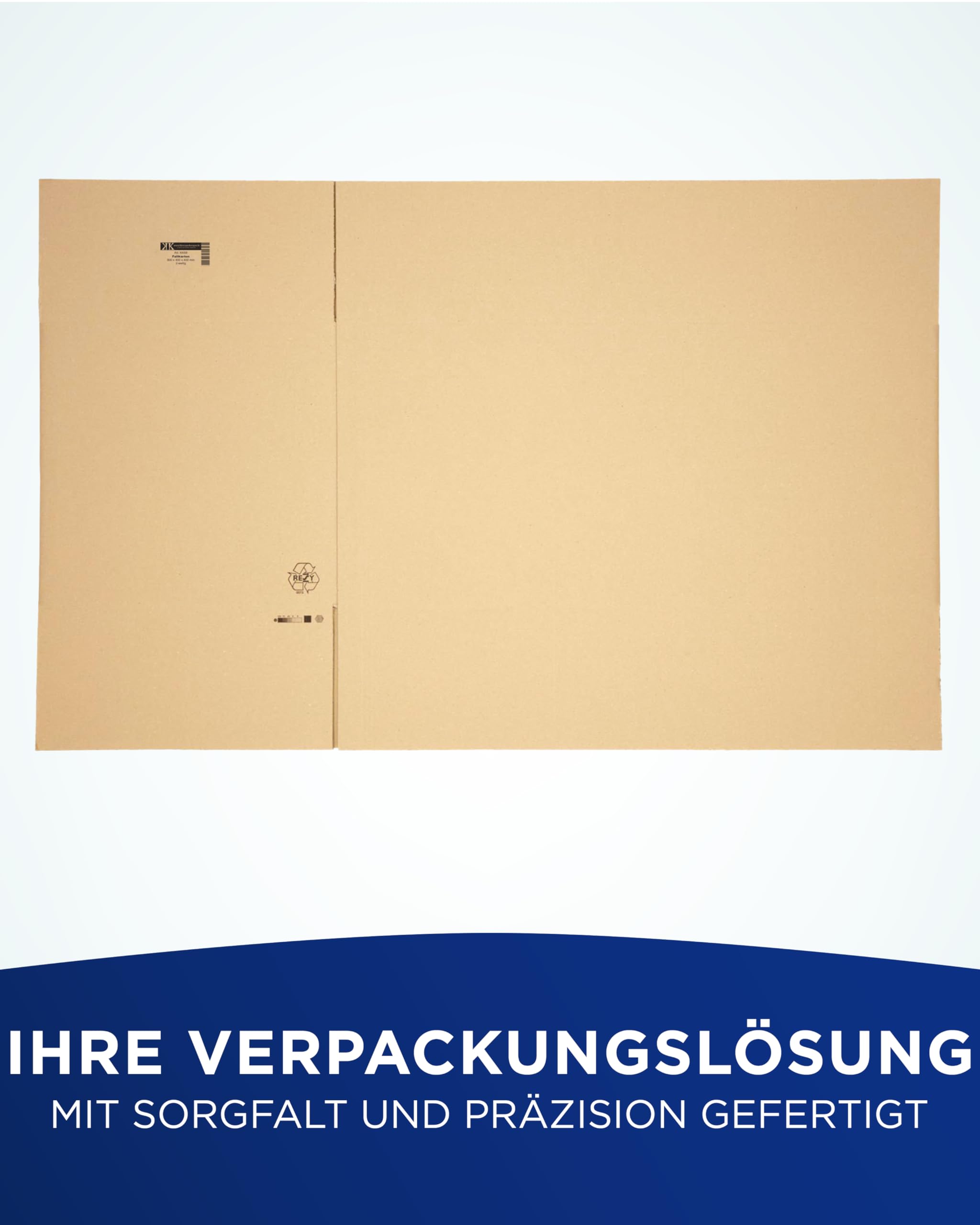 KK Verpackungen Versandkartons 800 x 400 x 400 mm Braun 2-wellig (Innenmaß 786 x 383 x 374 mm) | 10 Stück, Faltkartons Kartons für Versand als DHL Paket Hermes Paketklasse L DPD GLS Paketklasse XL