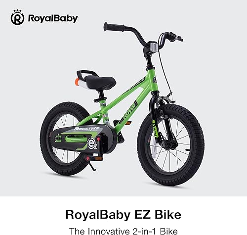 Miniatura 3 de Royalbaby EZ Kids Innovation - Bicicleta de aprendizaje 2 en 1 con pedal y equilibrio, 12141618 pulgadas, para niños y niñas de 3 a 9 años, varios