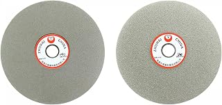 uxcell 6-inch Grit 120 & 240 Diamond Coated Flat Lap Wheel Grinding Disc Polishing Tool