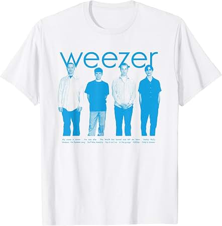 Amazon.com: Weezer - Blue Album Long Sleeve T-Shirt