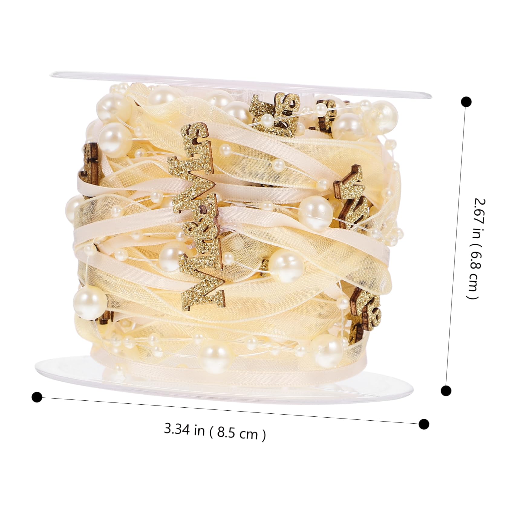 SHINEOFI 5 Nastro Decorativo Raso Per Matrimonio e Feste Metri Di Ribbons Fai Te Per Bouquet e Decorazioni Elegante Ribon Per Cerimonie e Eventi Speciali