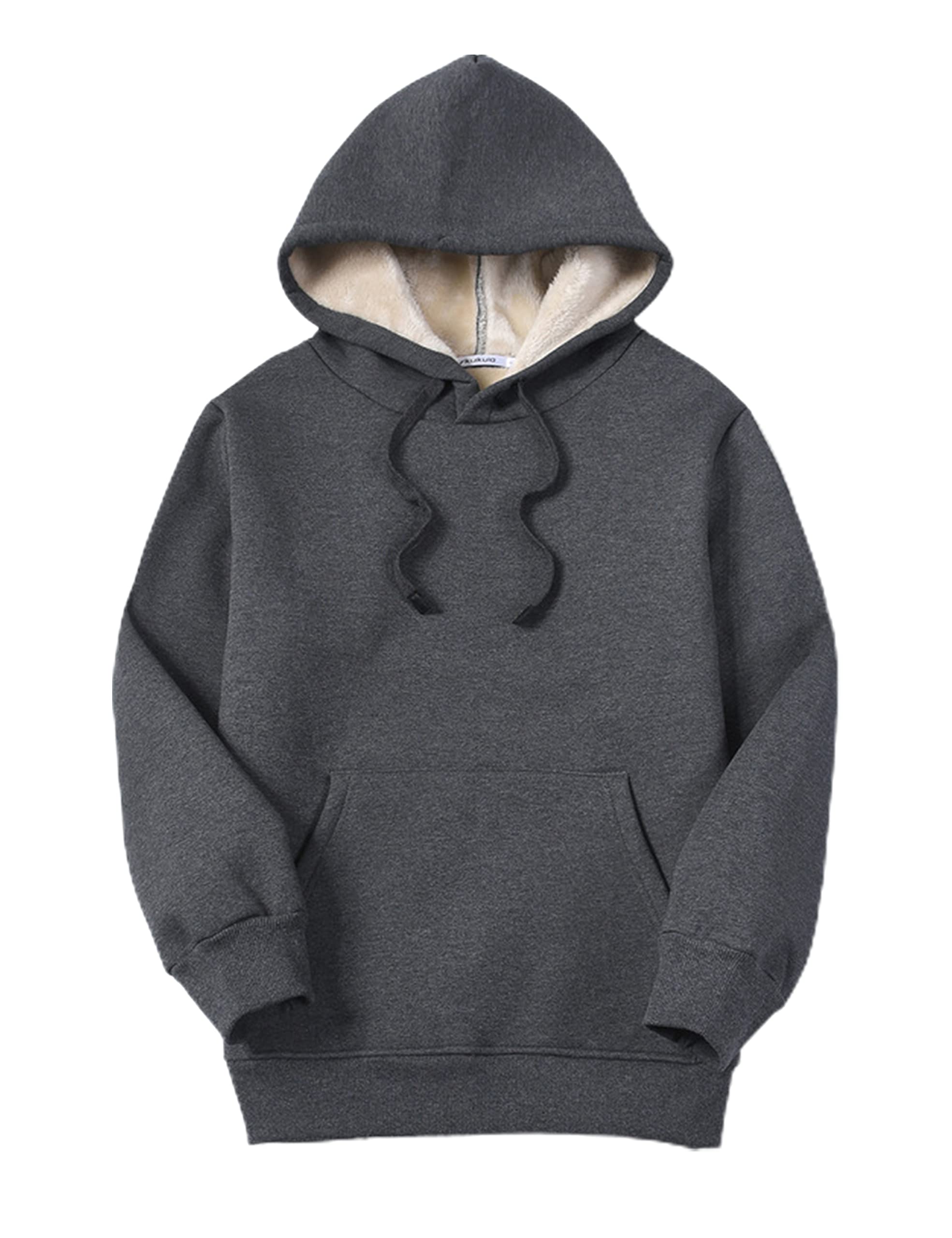 Yeokou Sudadera con capucha de invierno para mujer, de forro polar, cálida y pesada