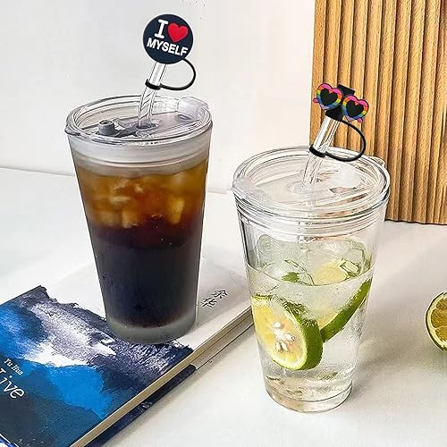 Miniatura 7 de Stanley Cup - 6 tapas de silicona para popotes, reutilizables, portátiles, a prueba de polvo, para popotes de 0.32 a 0.315 pulgadas, tapas con