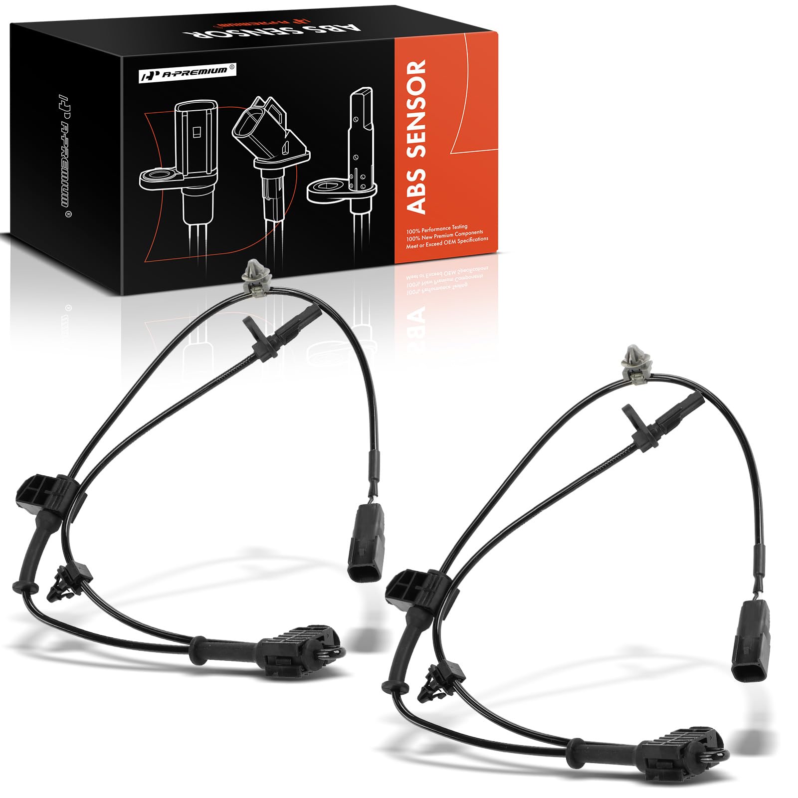 A-Premium 2PC Set Front ABS Wheel Speeds Sensor Compatible with