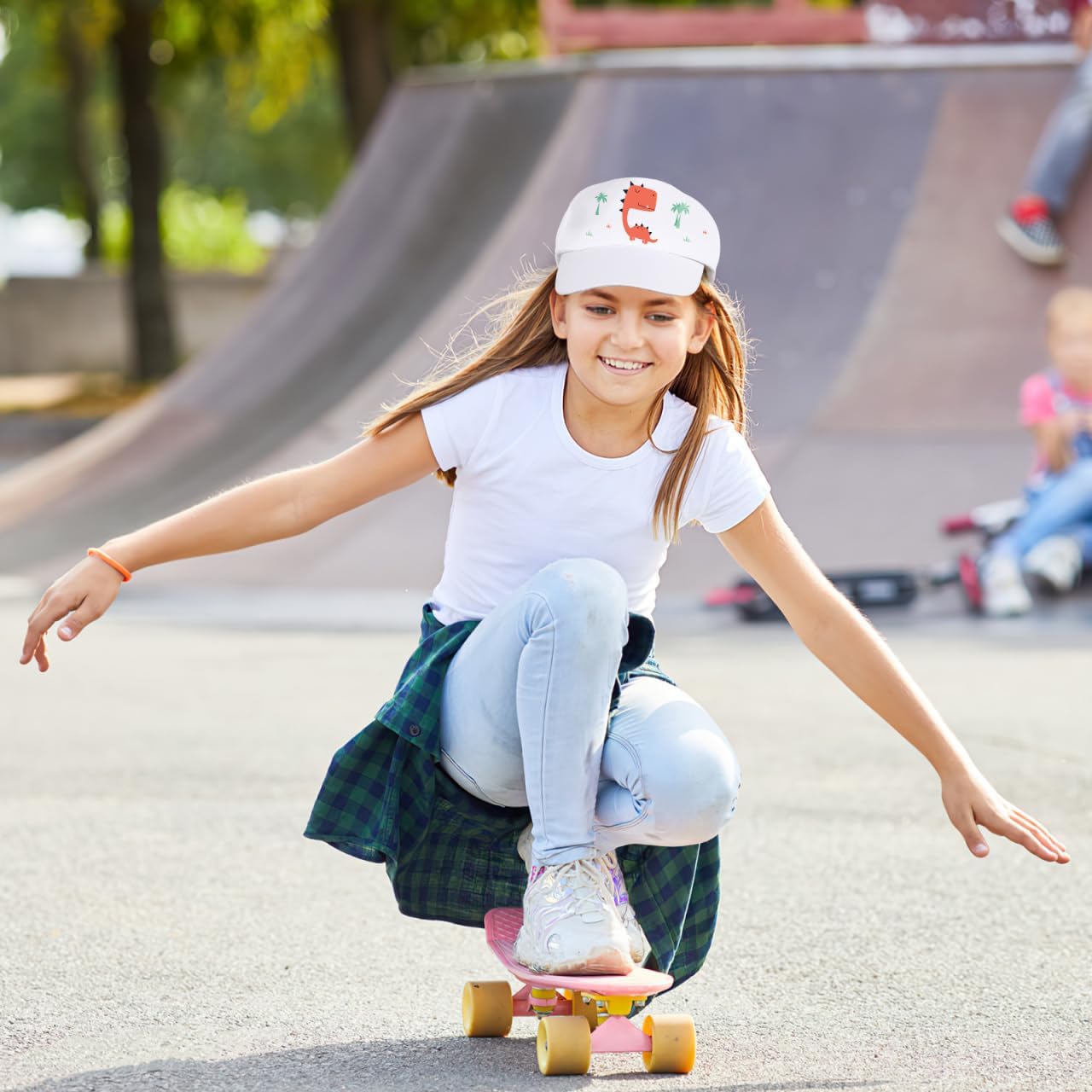 Kisangel Kids Paintable Baseball Caps 10-Pack Adjustable Cotton DIY Hand-Painted Sun Protection Hats for Children S Art Crafts Birthday Party Supplies White - Image 7