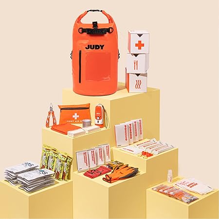 JUDY Emergency Preparedness Dry Backpack - The Mover Max - Disaster Bag for Hurricanes, Earthquakes, and More