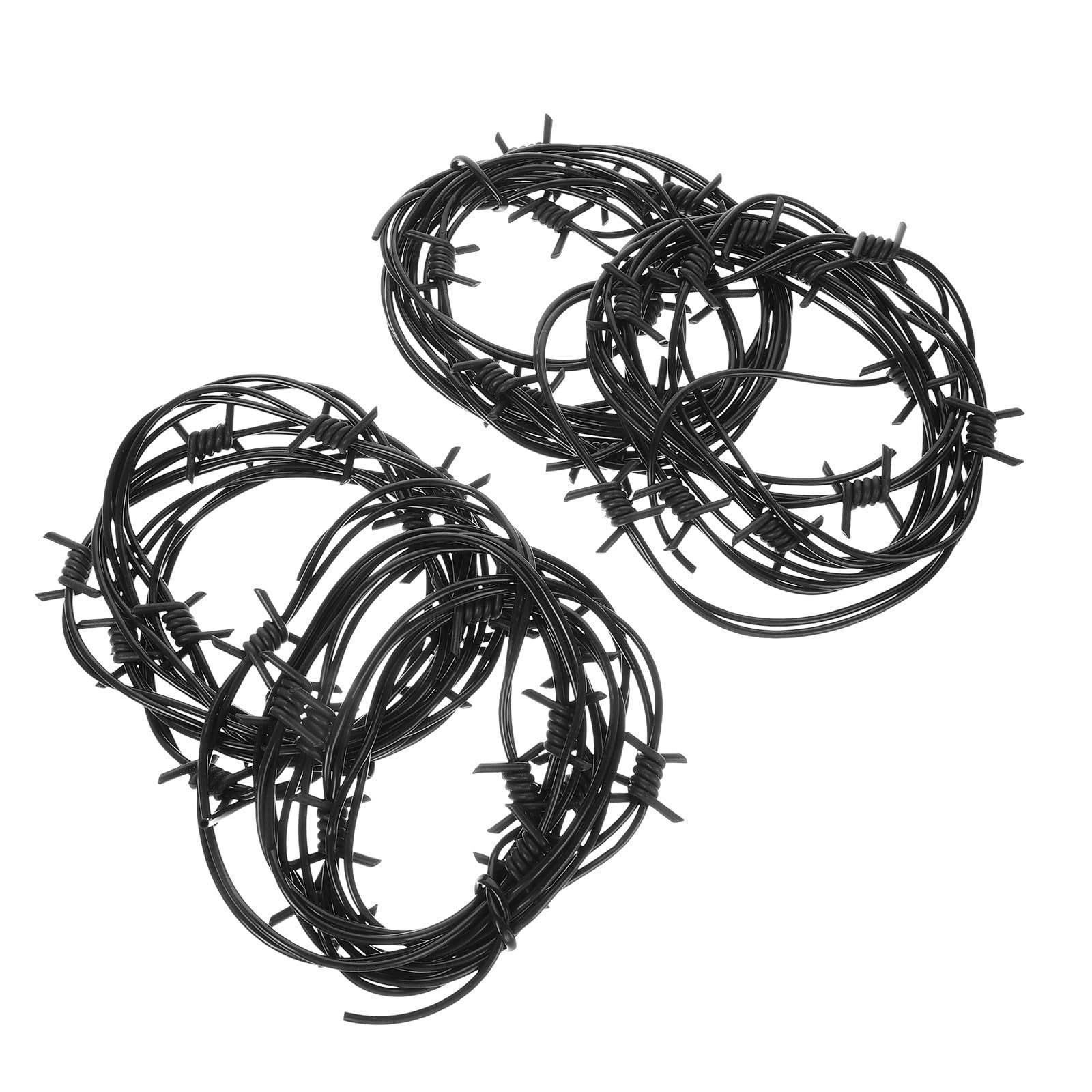 Alambre de púas falso para Halloween TOYANDONA: decoración de PVC negro para eventos