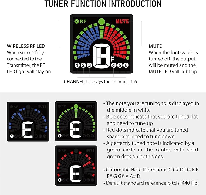 Pedal De Efectos Xvive P58 Sistema Inalámbrico Guitarra con miniatura 7