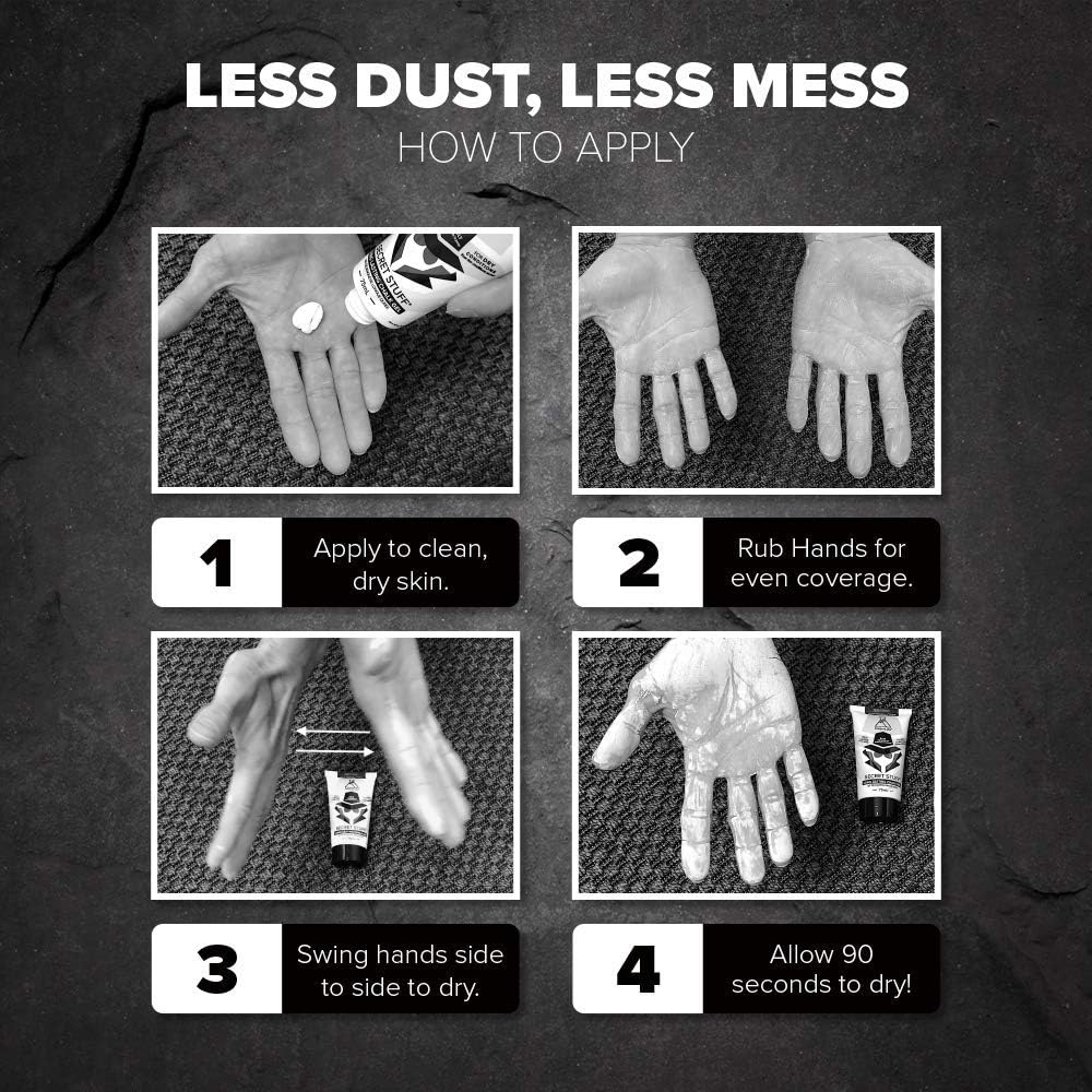 Friction Labs Secret Stuff Liquid Chalk, New Alcohol Free Blend - Sports Chalk Cream - Great Grip for Gymnastics, Rock Climbing, Sports, Lifting, Pull-Ups, Deadlifts, Kettlebells, Pole : Sports & Outdoors