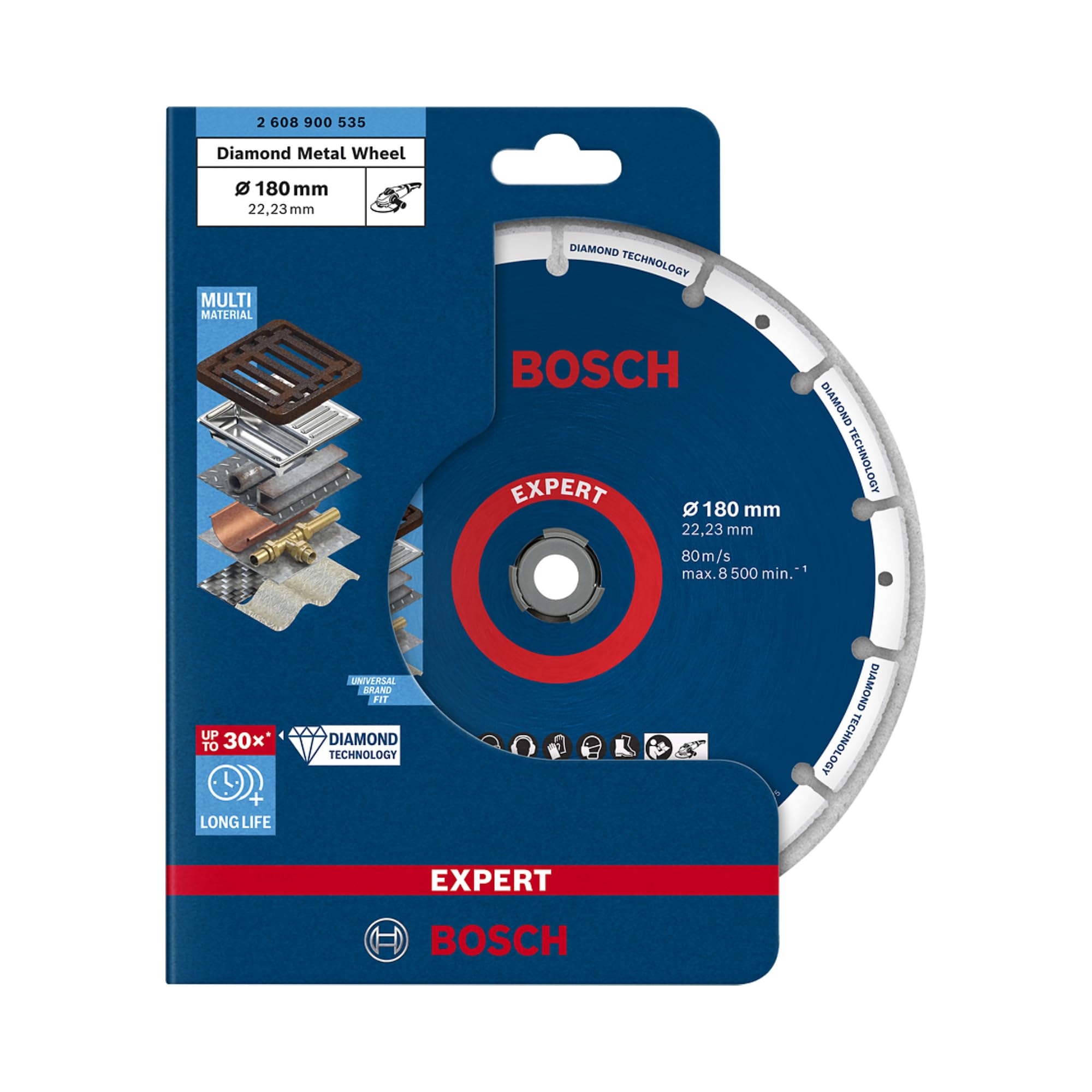 Bosch Accessories 2608900535 M14 Disco de corte de diamantes Diámetro 180 mm Diámetro de la broca 22.23 mm 1 pieza(s)