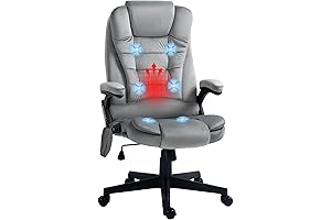 HOMCOM Vibrating Massage Office Chair: The Perfect Ergonomic Workspace Companion