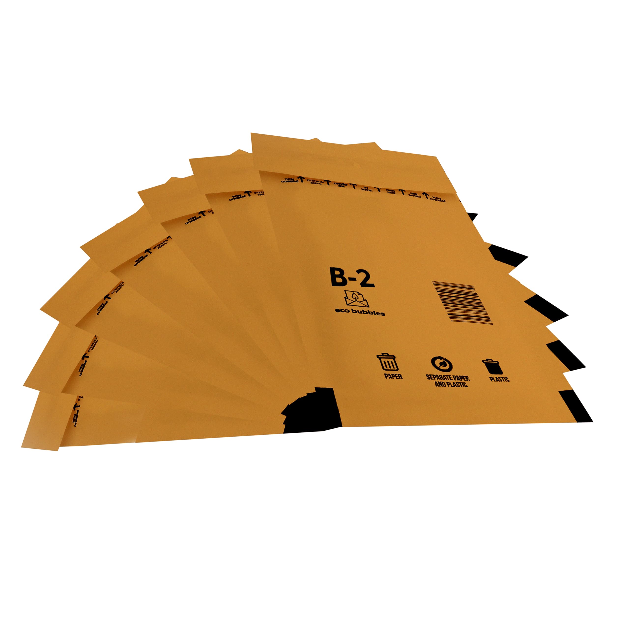 200 Versandtaschen Luftpolsterumschläge haftklebend Luftpolsterversandtaschen Luftpolstertaschen Polsterumschläge B2 (135 x 225 mm) braun Selbstklebeverschluß 200 Stück
