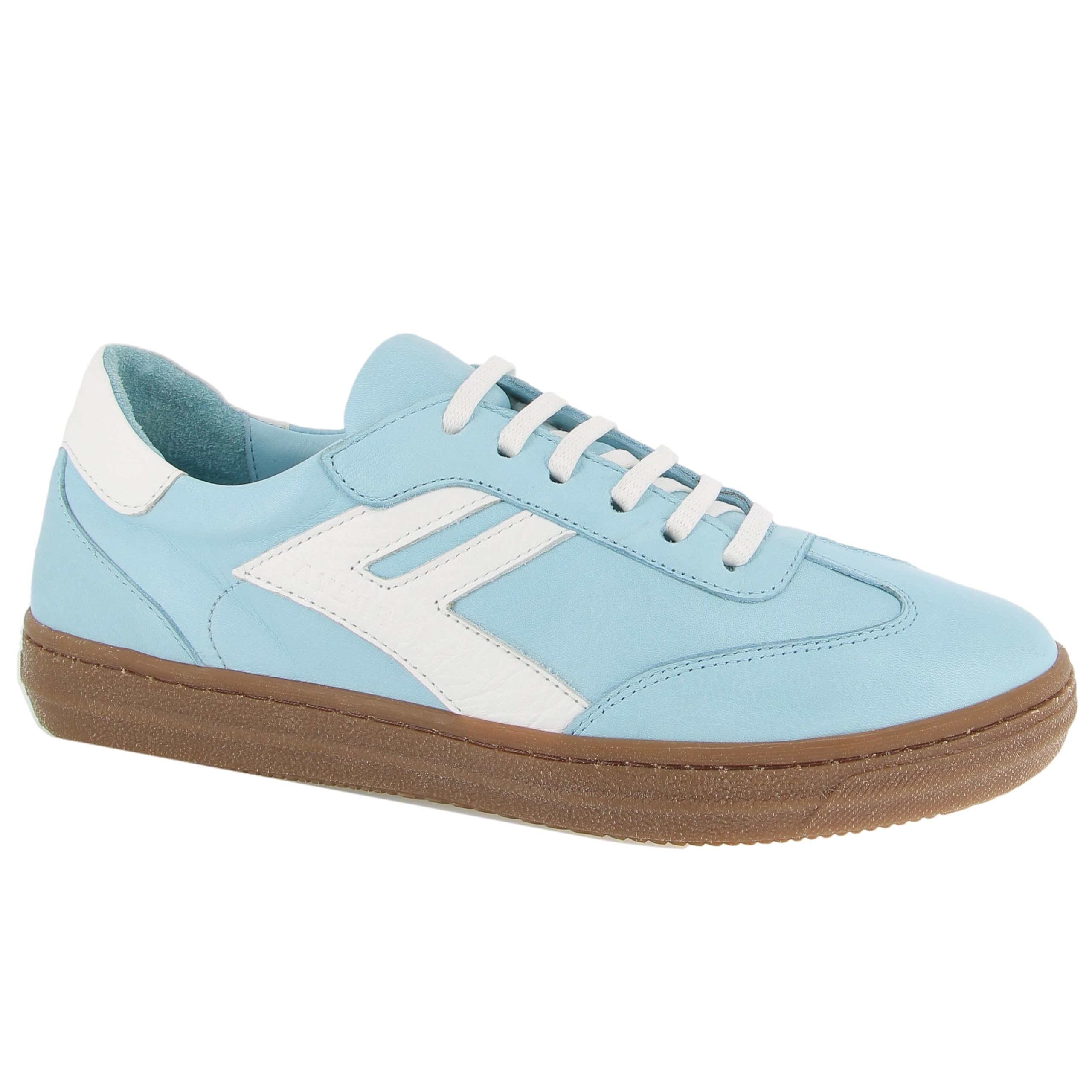 Andrea Conti Women's Damen Low Top Sneaker Freya, Light Blue White Dark Gum, 6.5 UK