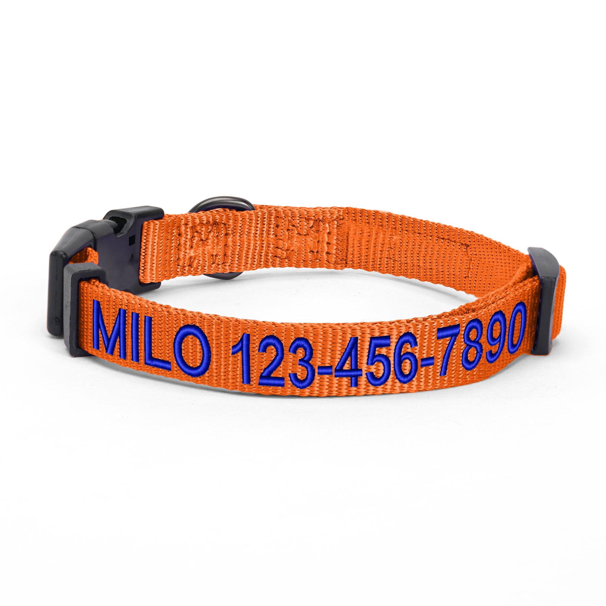 Pawtitas Personalized Dog Collar Small Dog Collar Embroider with Name Phone Number Puppy Collar Adjustable Customized Collar for Small Dogs Breeds