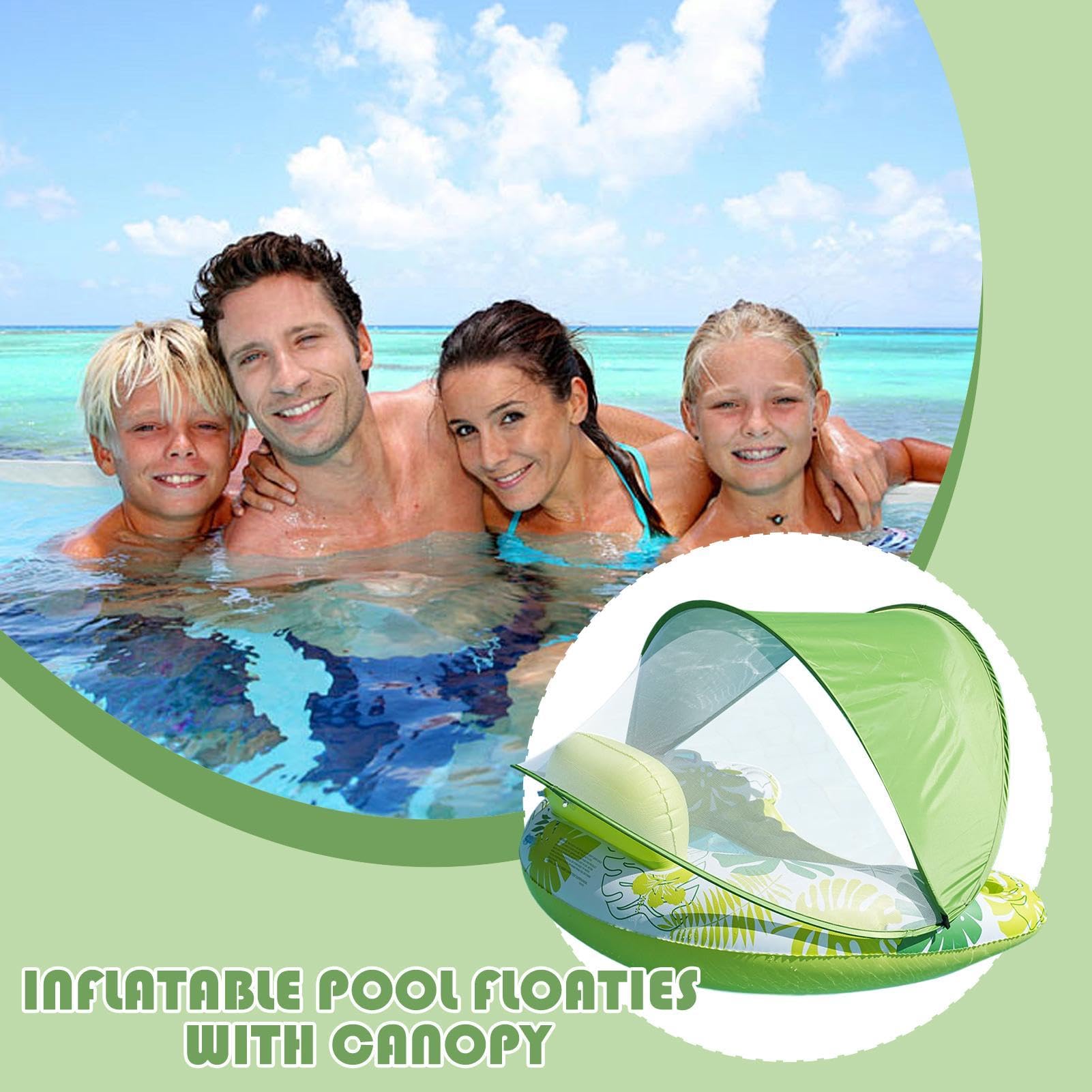 Galleggianti Da Piscina Adulti,Portatile con Portabicchieri - Zattera Amaca Galleggiante per Piscina | da Nuoto e Abbronzatura, Estate, All'aperto, Giardino, Spiaggia e Lago