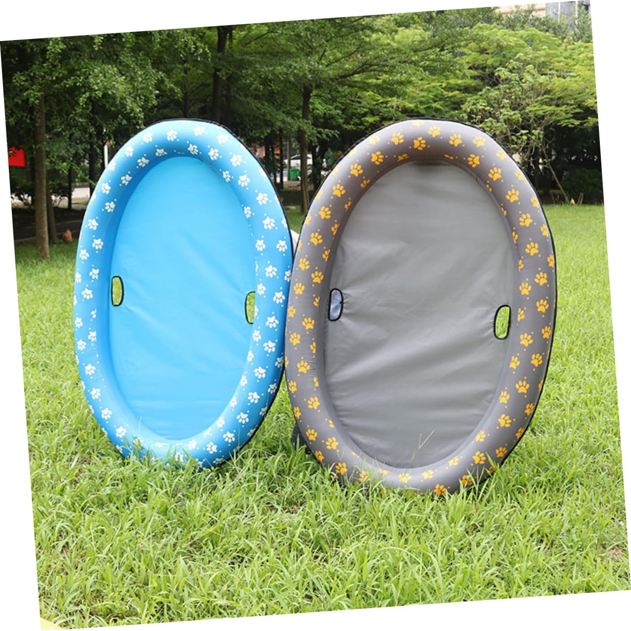 TOYANDONA Piscina Gonfiabile per Animali Domestici Pieghevole Tappetino Galleggiante Blu Piscina Portatile per Cani e Gatti Adatta per Uso Esterno e Laghetti