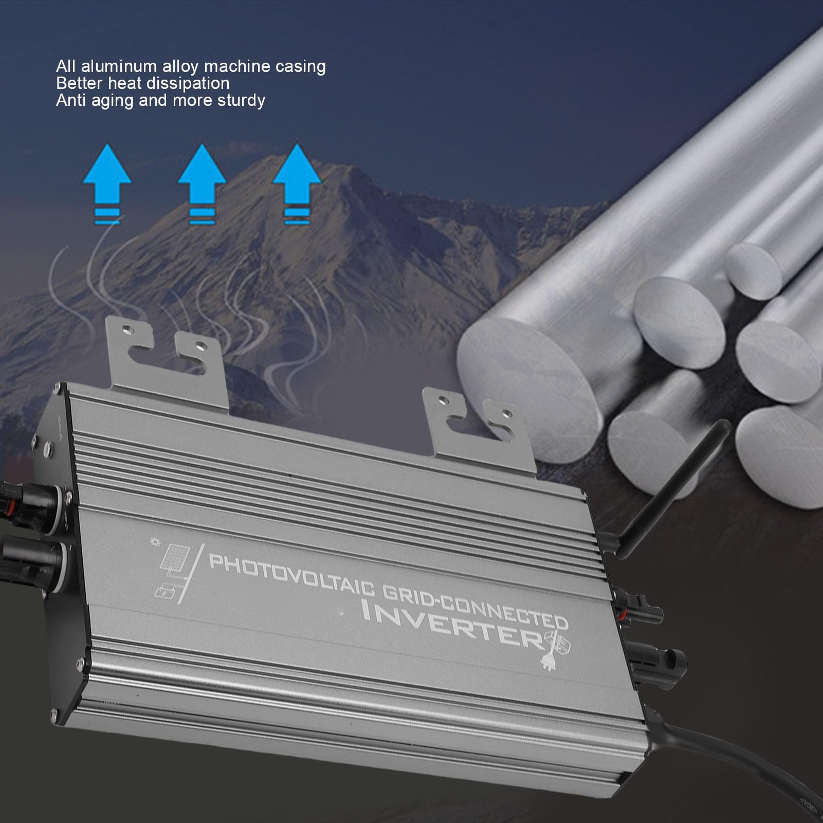 Domary 1250W Smart Grid Tie Inverter WiFi Waterproof for Home Solar