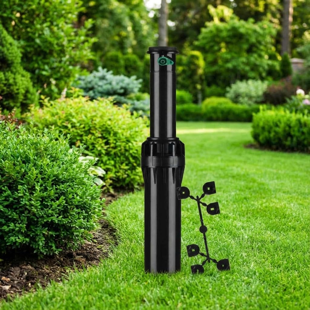 Aspersor de riego Hunter I-25-04, 1" | Aspersor de Jardin Emergente 11,9-21,6 m | Aspersor de cesped Profesional para Zonas Residenciales y Deportivas