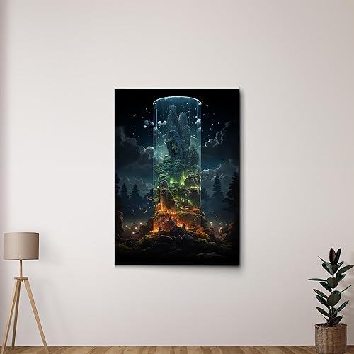 Nature's Vitality Abstract Painting Buy Canvas Forest Wall Art, Nature Painting Art, New Apartment Gift, Apartment Decor