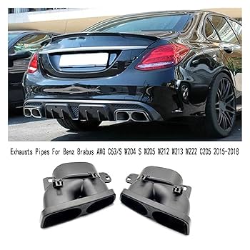 ベンツ ｗ205/w212 /w222 AMG マフラー カッター 　Bk 2ｐ ベンツ w205/w212 /w222 AMG マフラー カッター Bk 2p ベンツ