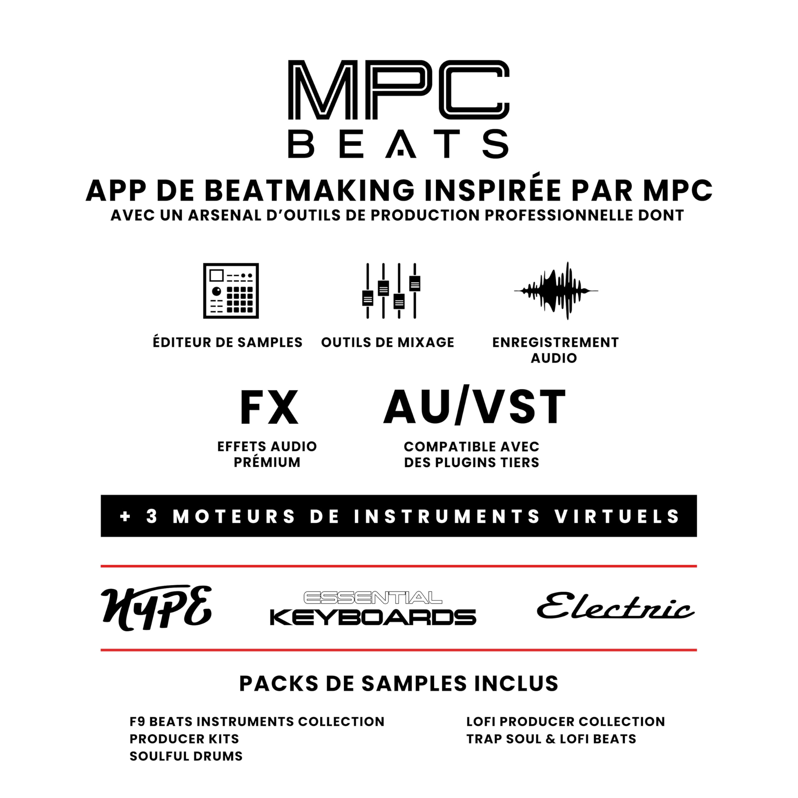 Akai Professional MPK Mini MK3 - Clavier MIDI USB Portable avec 25 Touches, 8 Pads de Batterie, Logiciels et Native Instruments Sound Package (NKS Integration)