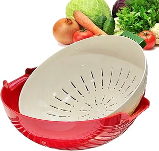 Cuenco Limpiador de Frutas,Cuenco Cesta Escurridor para Verduras | Colador Y Escurredor, Herramientas De Lavado Y Limpieza, Accesorios De Cocina Para Bayas, Pasta, Verduras, Picnic, Camping Y