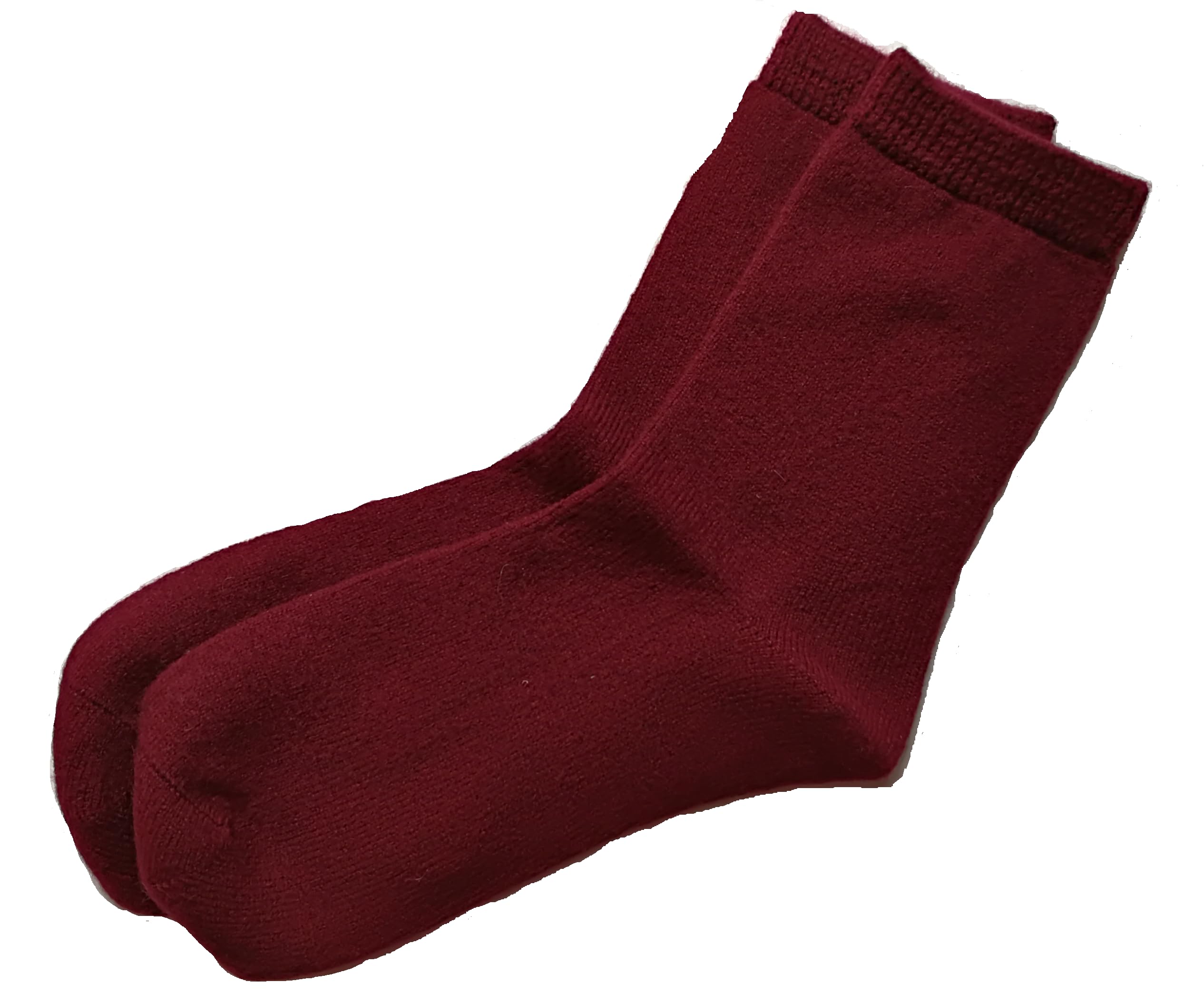 Pure Cashmere Women Men Unisex Ankle Short Causal Thick Socks, Smooth Toes and Heel Sewed by Handwork