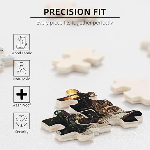 Miniatura 5 de CASGTNZ Rompecabezas de madera de 500 piezas  Magic Old Science Chemistry Laboratory Vintage Wood Puzzle  Juguetes educativos Juego familiar Puzzle