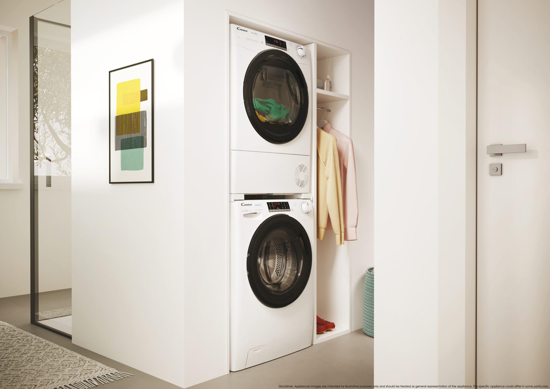 Candy Smart Pro CRO4 H7A2TBE-S Asciugatrice Libera Installazione Caricamento Frontale 7Kg Classe Energetica A Bianco