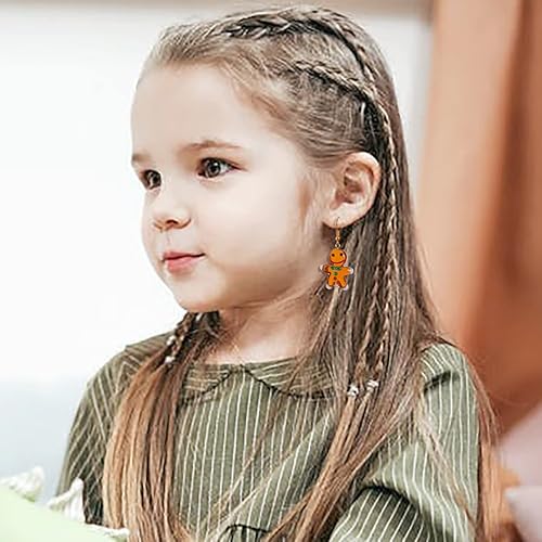 Vista 80 de Cheriswelry 46 cuentas de Navidad para árbol de Navidad, muñeco de nieve, guantes de hombre de jengibre, medias de cuentas surtidas, manualidades