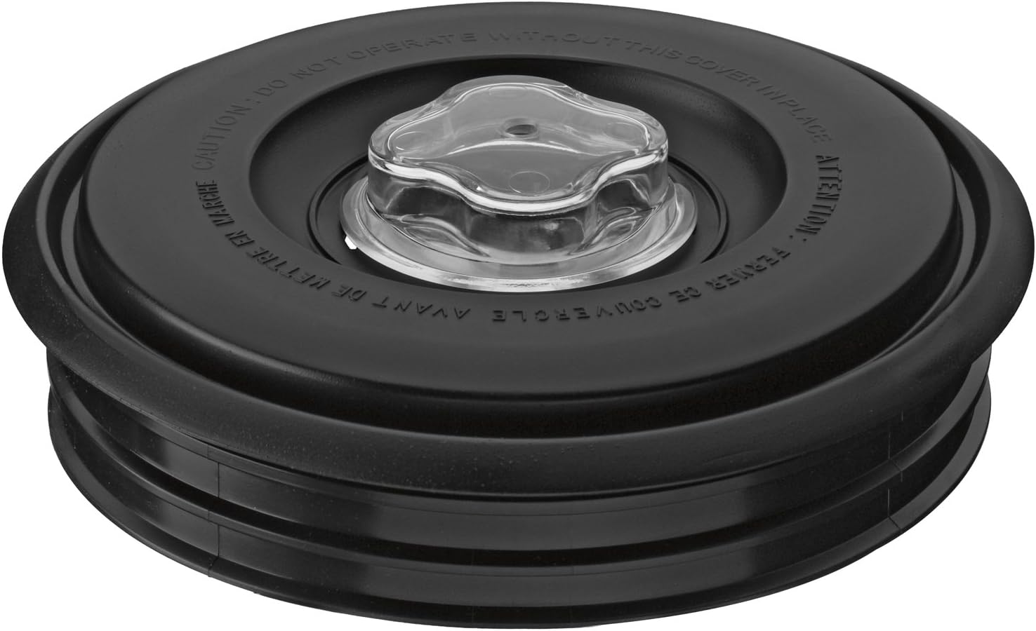 Commercial CAC77 Blender Jar Vinyl Lid, 1-Gallon,Black