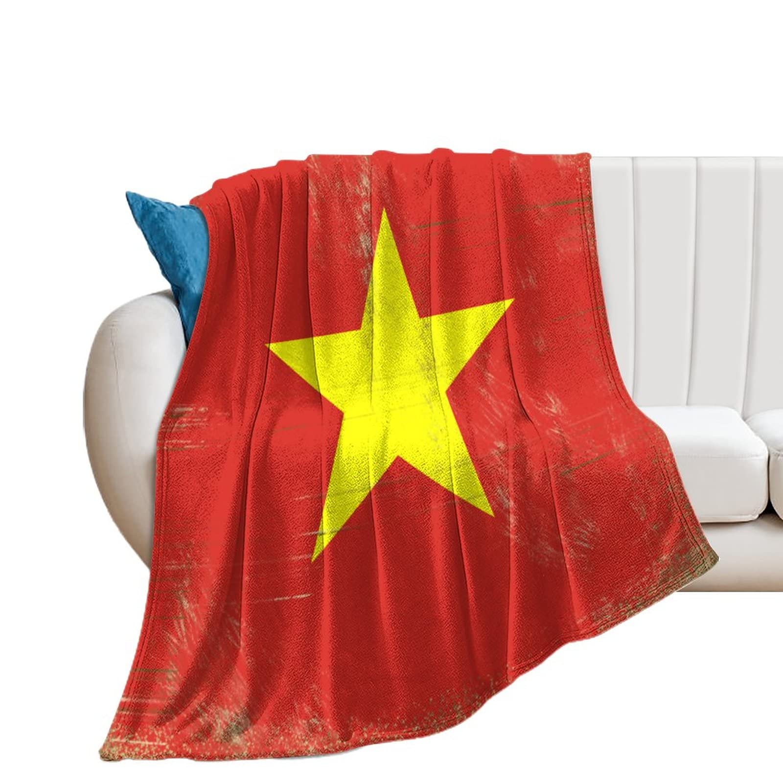 Couverture drapeau du Vietnam pour cocooning au bureau et dortoir