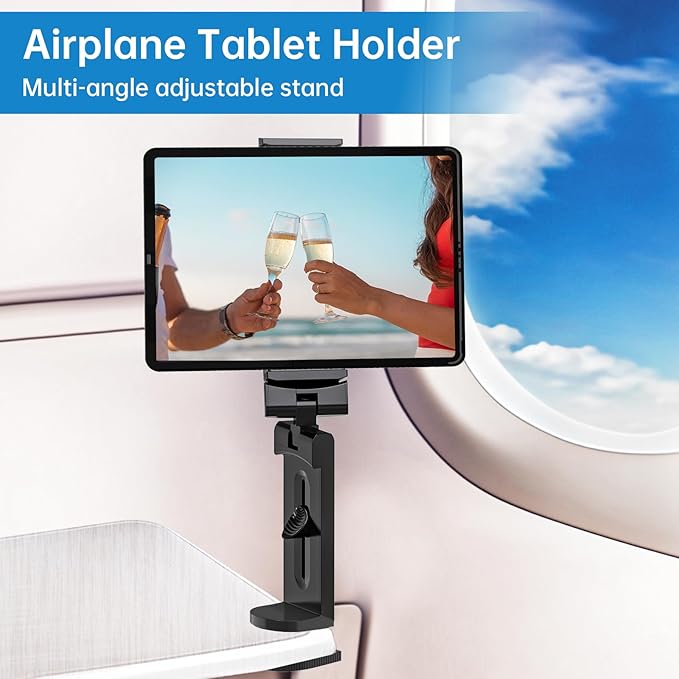 Soporte Universal para Tablet de Viaje, Giratorio 360°, para Avión miniatura 2