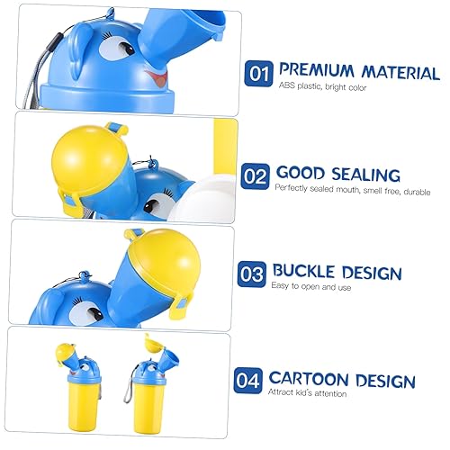 Miniatura 4 de NUOBESTY Botella de orina para niños, orinal portátil para orinal, taza de entrenamiento de orina de emergencia para acampar al aire libre, viajes