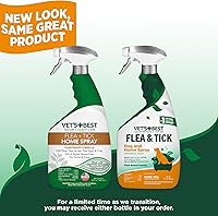 Vista 13 de Vet’s Best Indoor Flea and Tick Spray – Dog Flea and Tick Treatment for Home, Plant-Based Formula with Natural Oils, Kills Fleas, Eggs & Ticks on