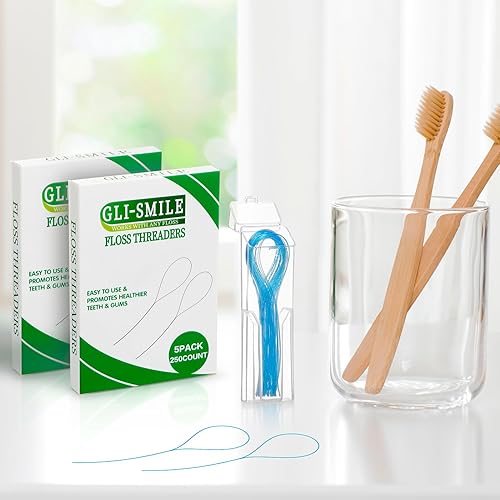 Miniatura 7 de Enhebradores de hilo dental, enhebrador de ortodoncia, herramienta de acceso Ultraclean para mantener la salud bucal con frenos, puentes e 250