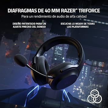 Razer Barracuda X Wireless Gaming & Mobile Headset (PC,PlayStation,Switch 2,Android,iOS): 2.4GHz Wireless + Bluetooth - Lightweight - 40mm Drivers - Detachable Mic - 50 Hr Battery - Black,(Pack of 2)