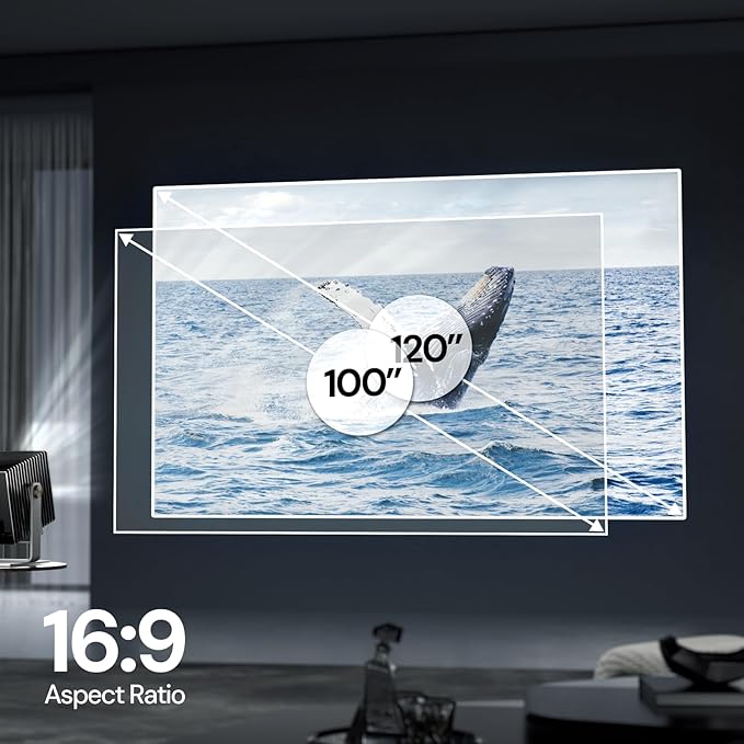 Pantalla Valerion 220 pulgadas 1.3 Gain 4K/8K montaje en pared miniatura 6