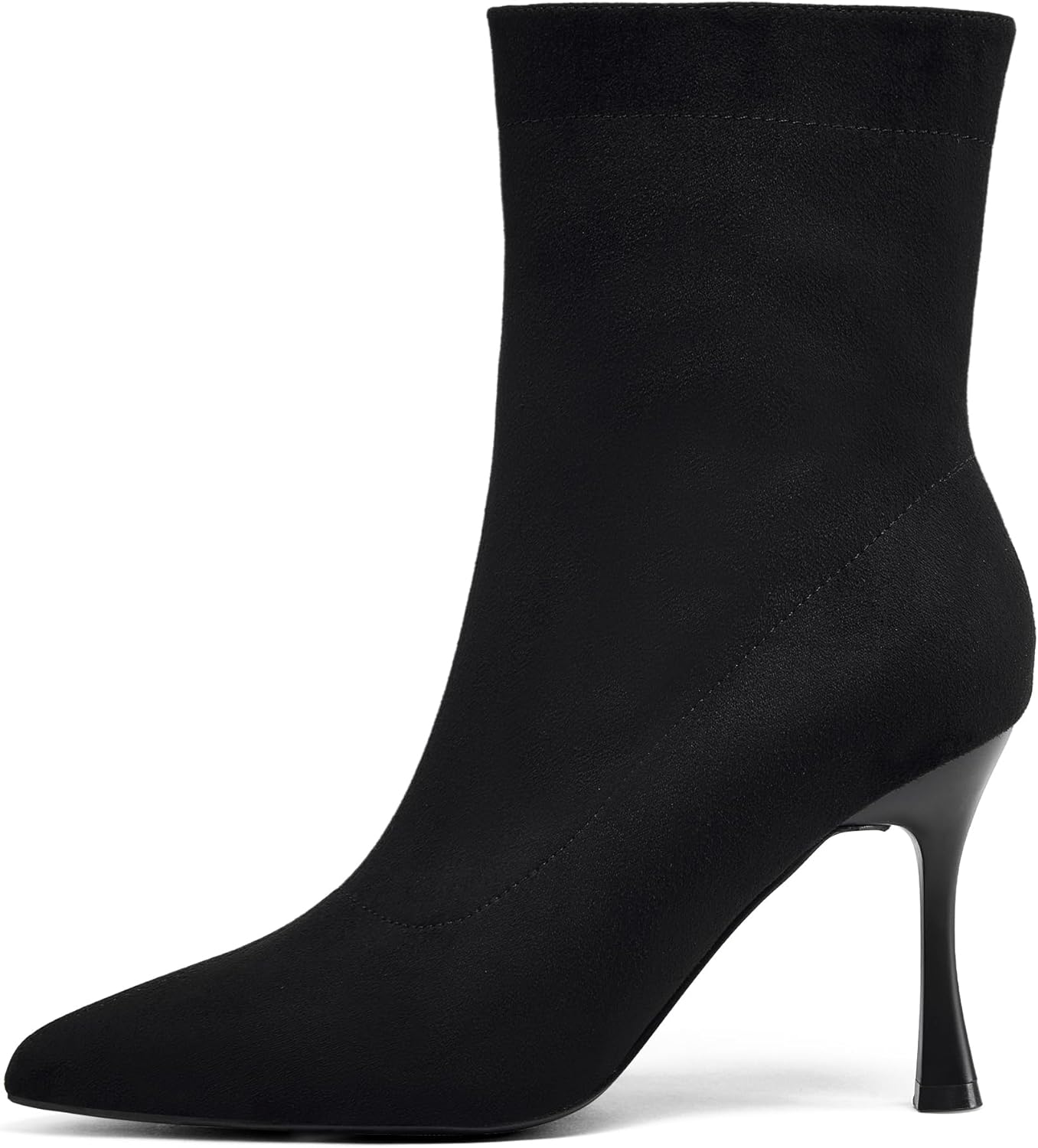 Elisabet Tang Ladies Dress Ankle boots 3.5IN Pointed toe - Mid Heel Stiletto Work Booties for Women Trendy Short Boots - Image 3