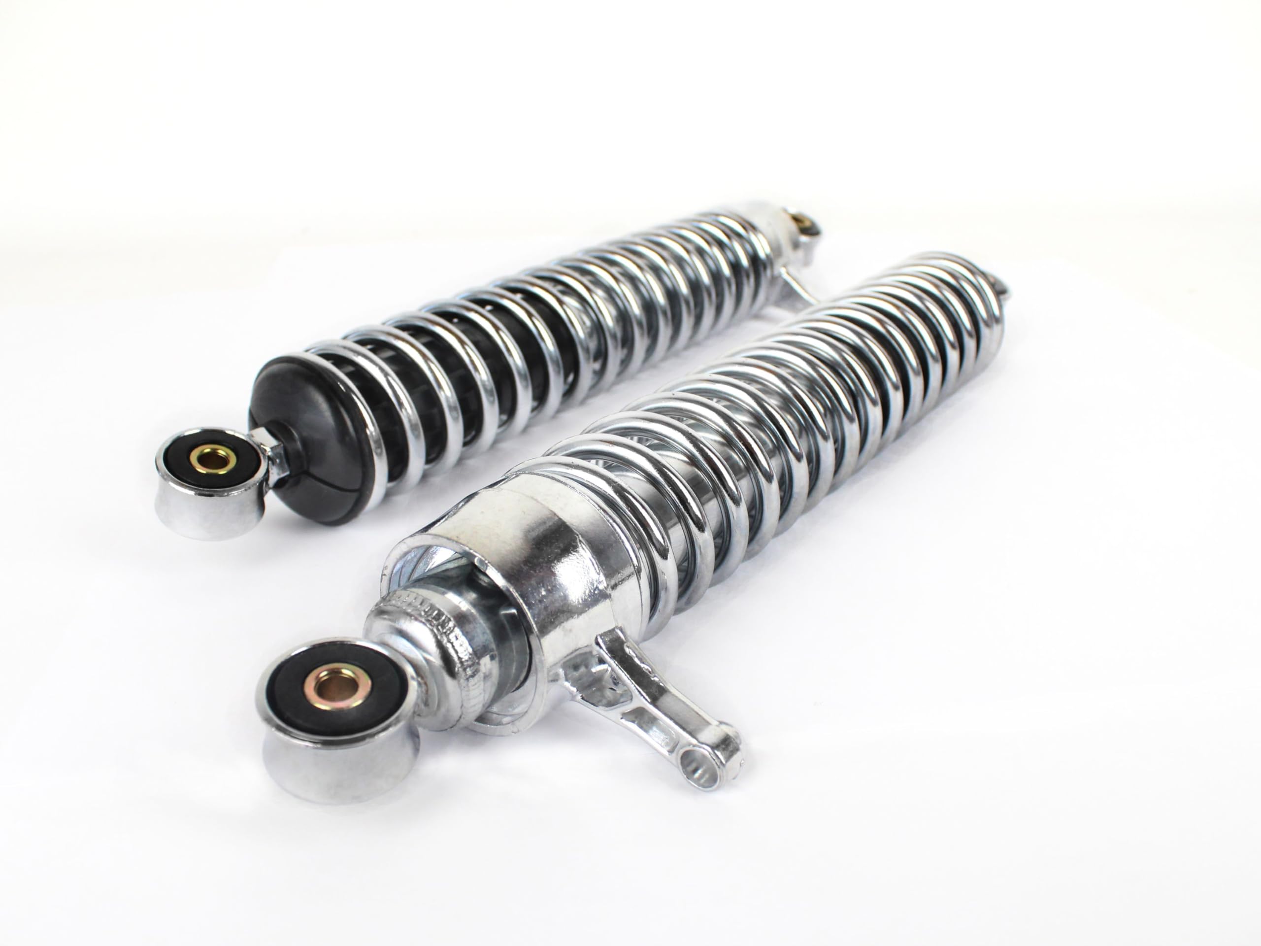 1 Paar Stoßdämpfer, Federbeine 360mm, verstellbar, Feder verchromt für Simson S51, S50, S70, Enduro S51E S70E