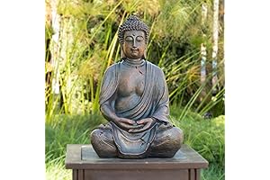 Mesmerizing Buddha for Serenity and Decor: Alpine Corporation's 15" Statuary