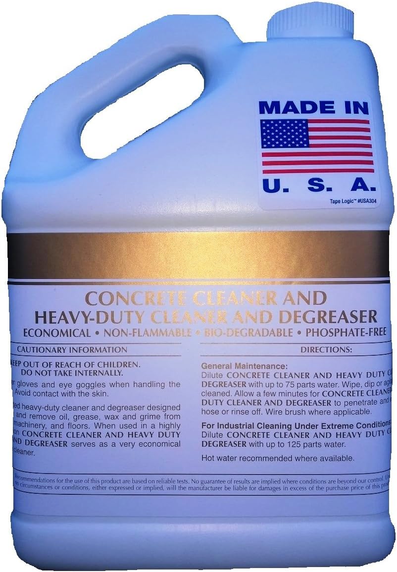 One Gallon Concrete Cleaner Degreaser Heavy-duty Industrial Strength Concentrate