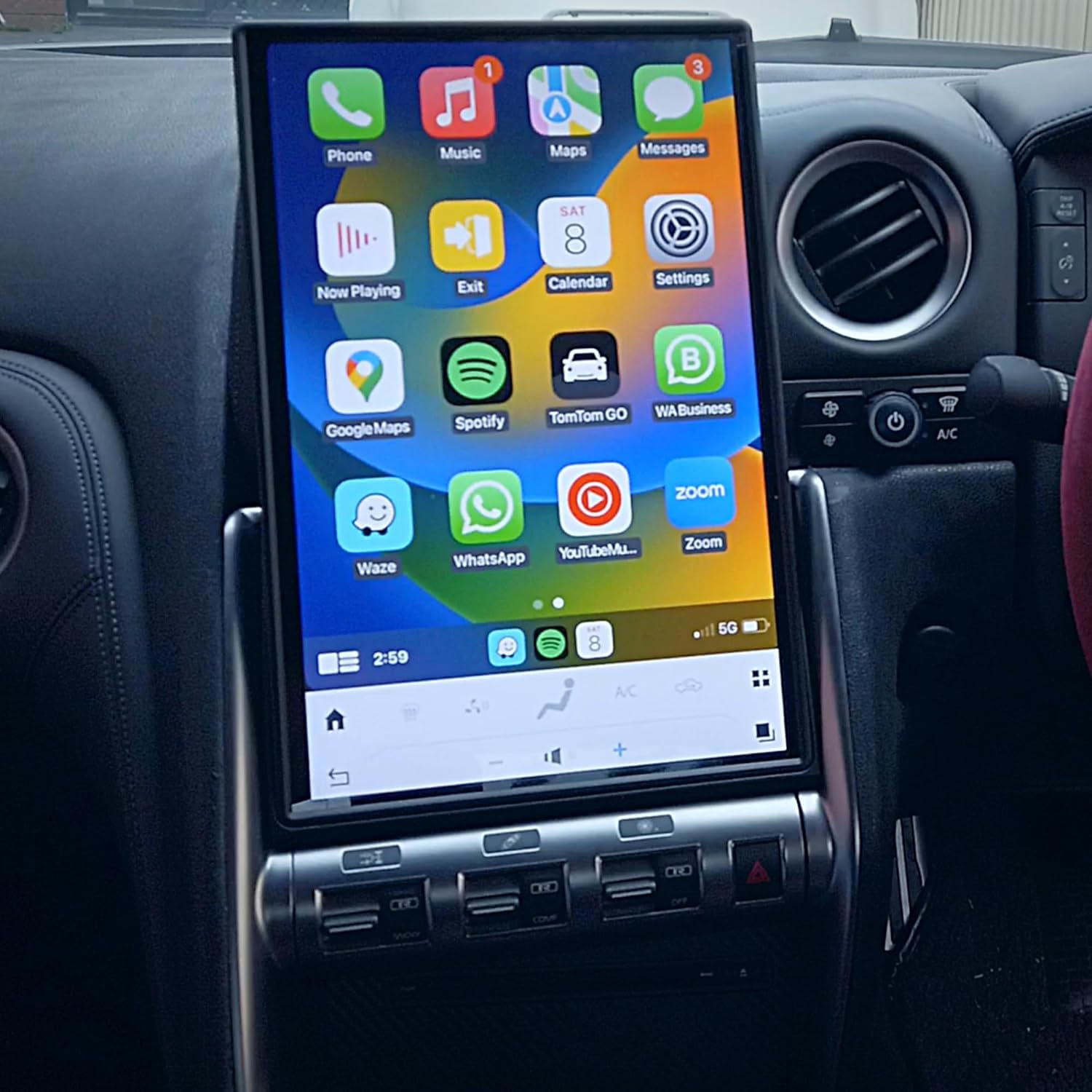 Amazon | Nifty City 14.5 インチ T スタイルスクリーン 日産 GT-R