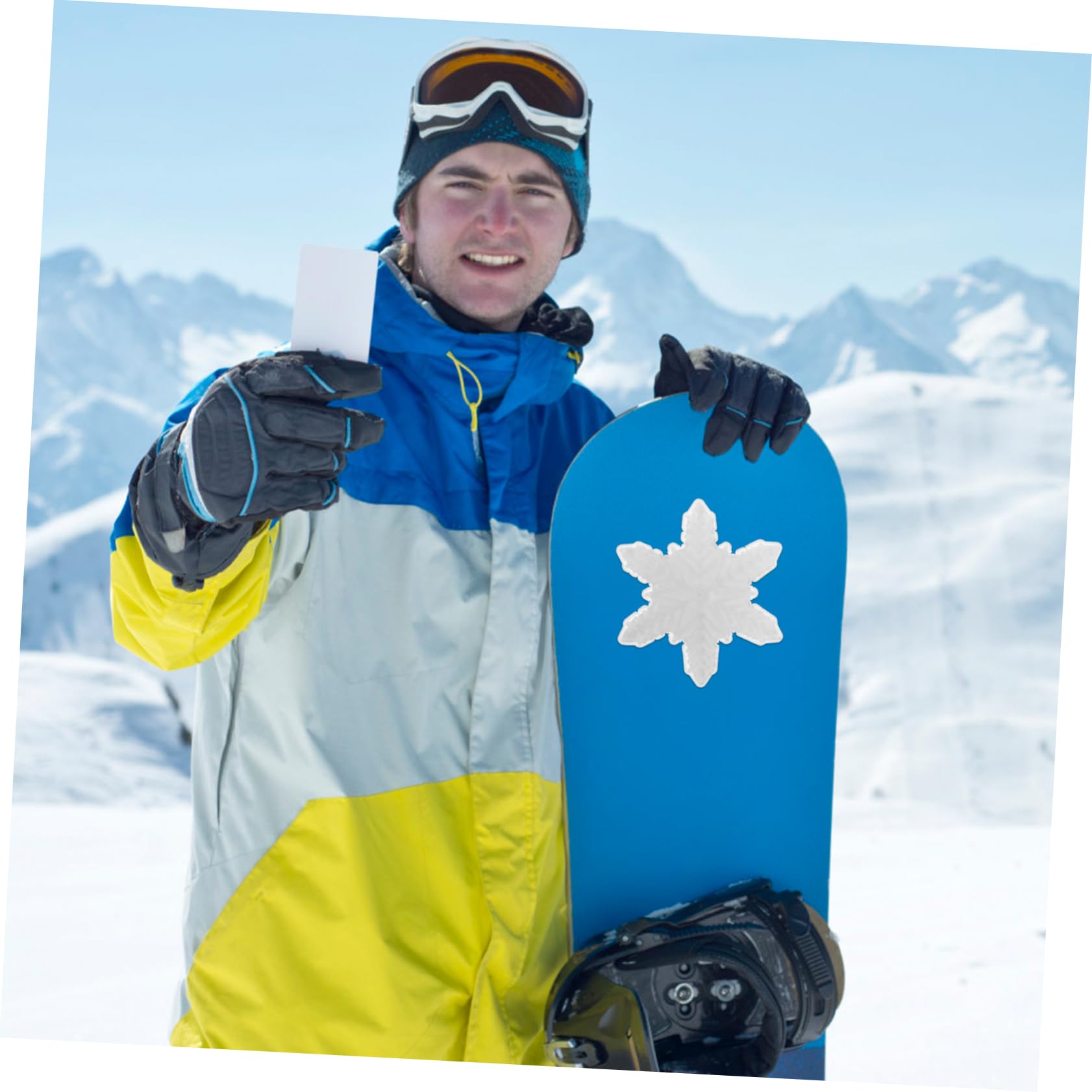 YARNOW Skid Pad per Snowboard Nastro a Presa ASSE Pad Antiscivolo per Snowboard trazione con Adesivi Snowboard Accessori per Snowboard Adesivi di Fissaggio Decalcomania da Sci PVC