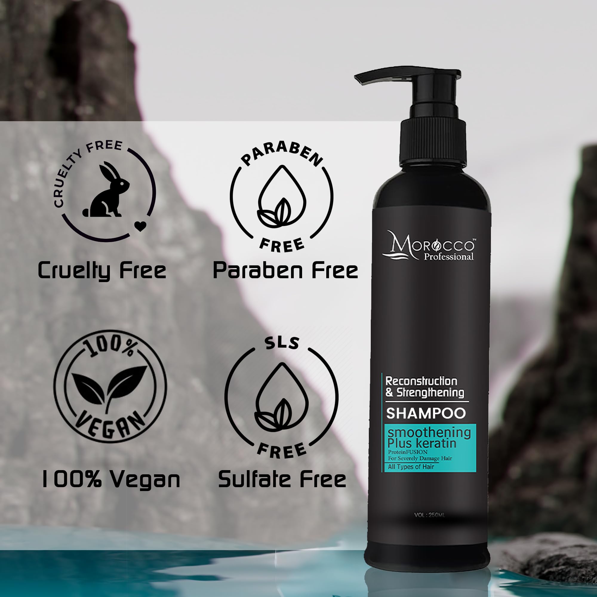 Buy Morocco Professional® Smoothing Plus Keratin Shampoo 250ml