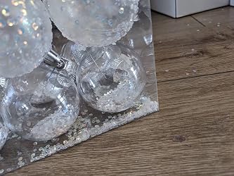Briful, 40 palline di Natale da 4 cm, decorazioni per albero di Natale, decorazioni per albero di Natale, piccole palline infrangibili per casa, festival, regali di Natale, decorazioni di Halloween