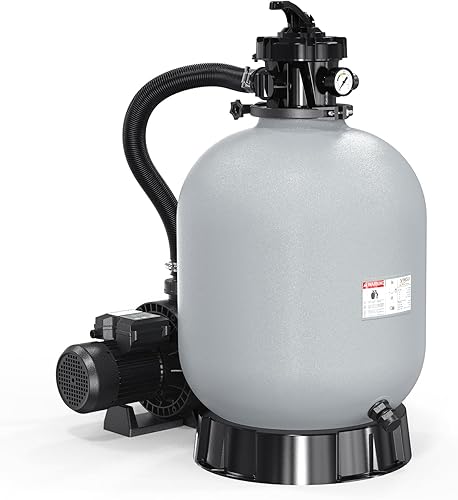 Miniatura 10 de VINGLI Filtro de piscina de arena tanque de 10 pulgadas con una bomba de piscina de 1/3 HP de 115 V, temporizador de 24 horas, bomba de piscina