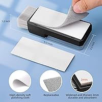 Vista 6 de Ordilend Kit de limpieza de teclado, limpiador de laptop, kit de limpieza de cámara de computadora todo en uno, herramienta de cepillo, limpiador