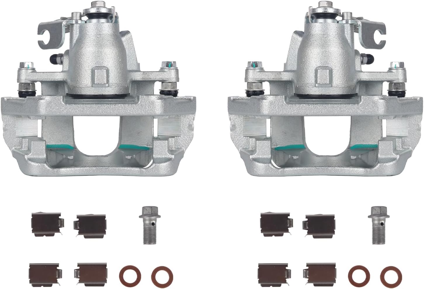 PAROD 18B5299 18B5298 Rear Disc Brake Caliper with Bracket Fit for 2011-2014 Ford Edge, 2011-2015 Lincoln MKX